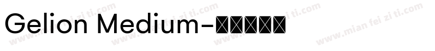 Gelion Medium字体转换